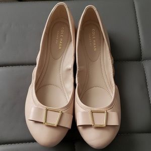 Nvr Worn!! Cole Haan Emory Bow Ballet Flats- Nude